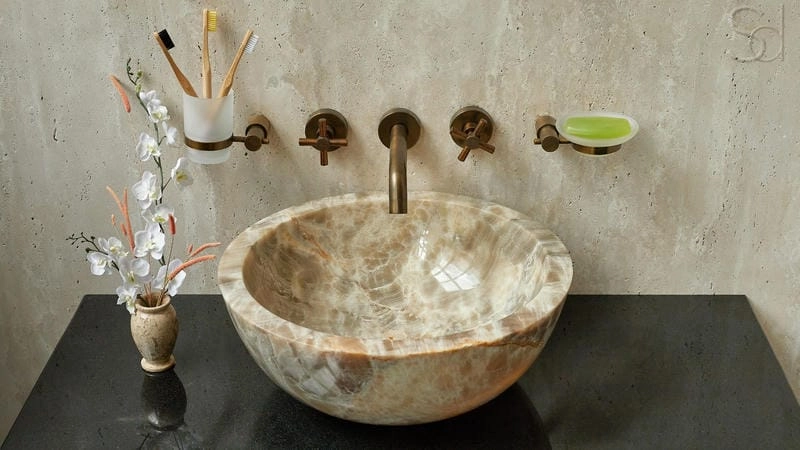 Bàn đá lavabo phổ biến dễ phối nội thất