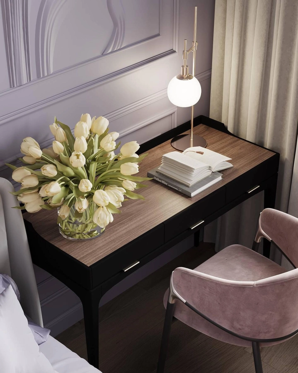 Sử dụng đèn bàn làm việc chống cận bảo vệ mắt khi làm đêm