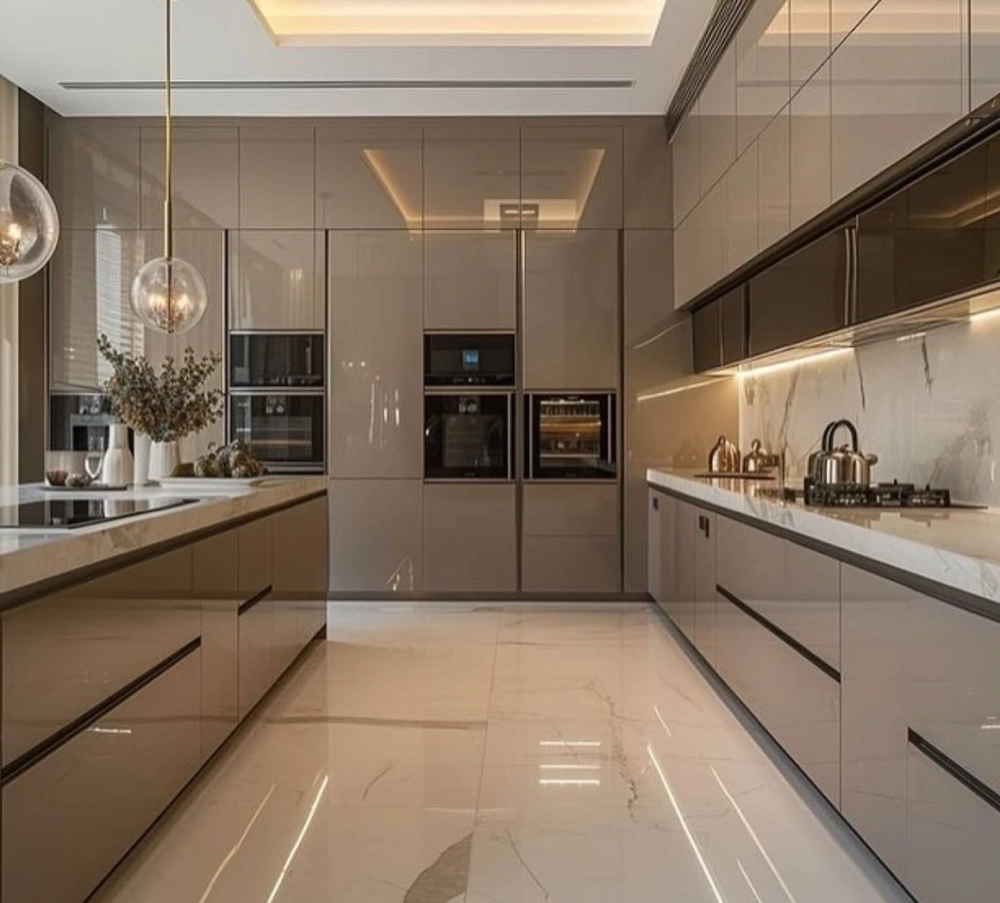 Giải pháp xử lý góc chết trong bếp chữ u thông minh