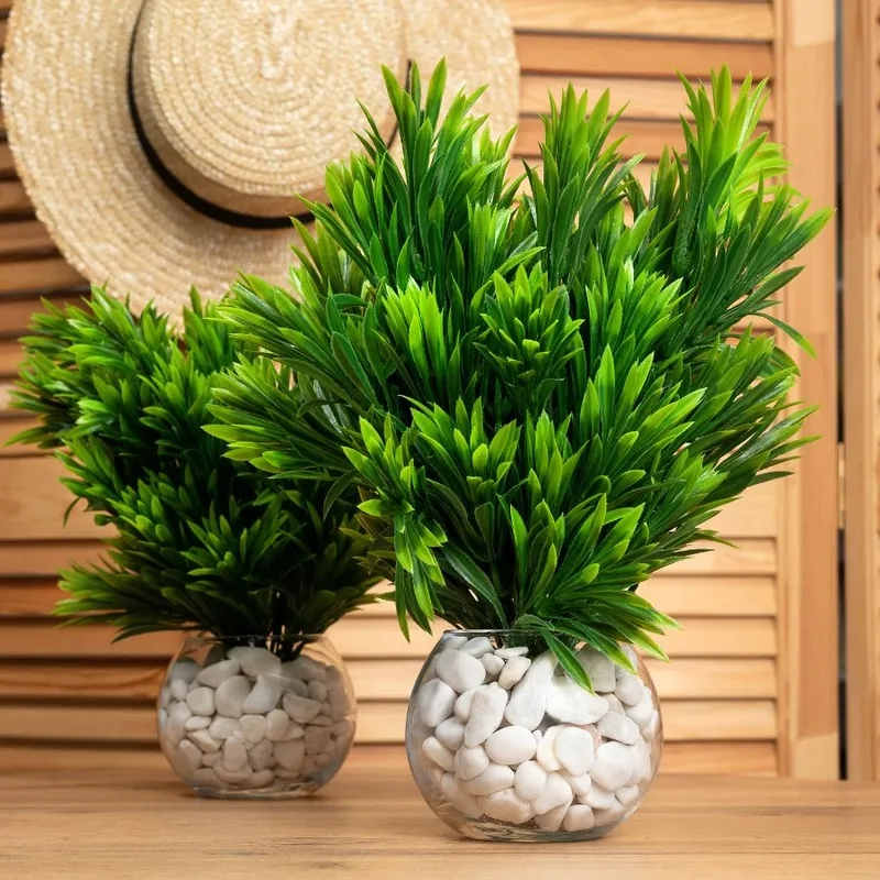 Trang trí nhà ở đẹp với ảnh cây giả trang trí sang trọng