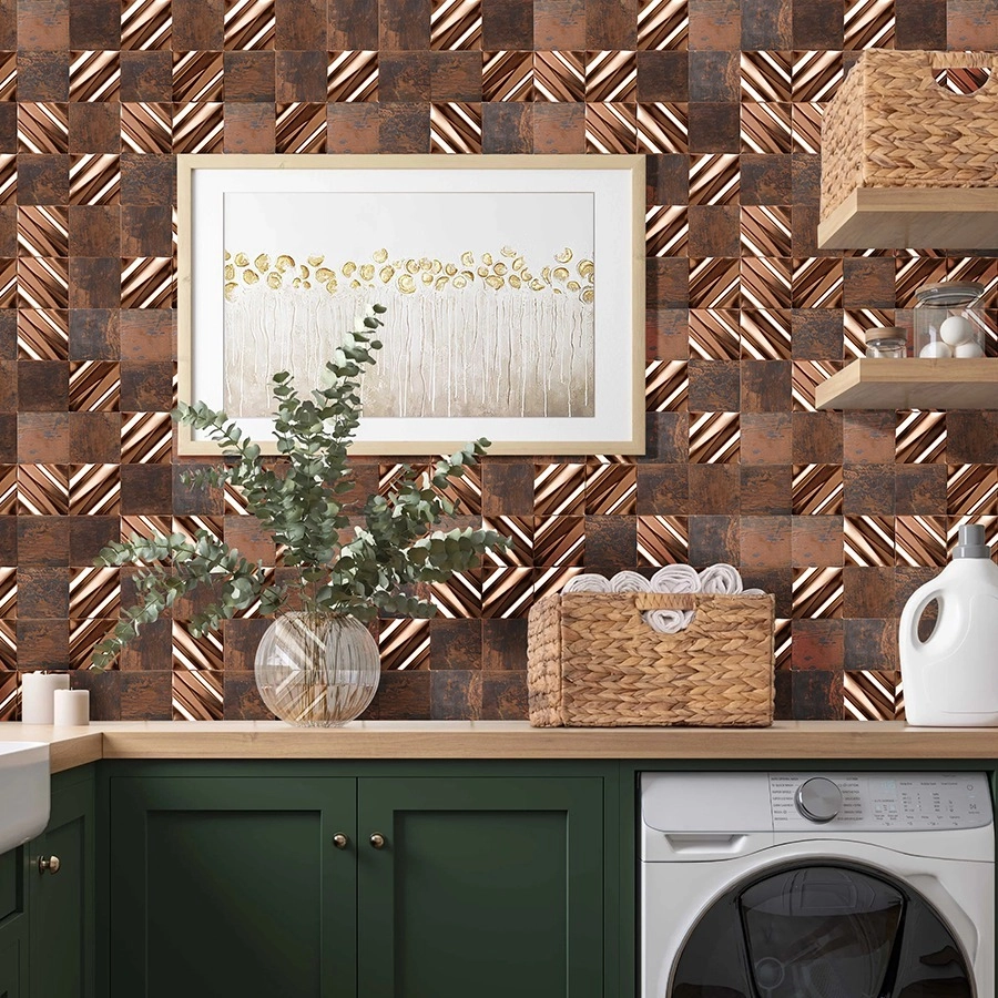 Giải pháp vệ sinh dễ dàng với gạch ốp bếp chống dầu mỡ bề mặt trơn