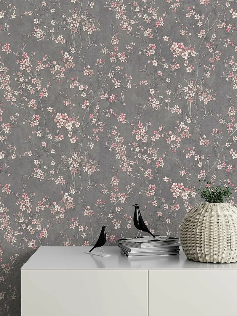 Không gian thoáng đãng nhờ ảnh giấy dán tường tối giản