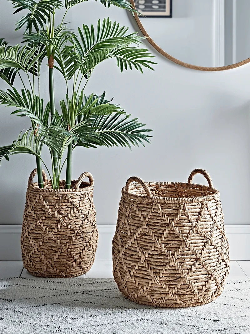 Tận hưởng phong cách sang trọng với ảnh giỏ cói decor