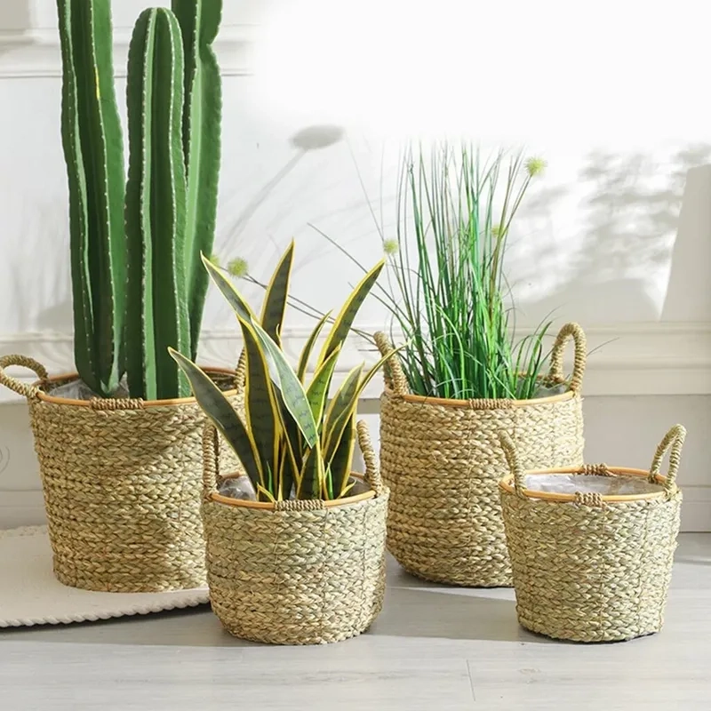 Tạo nét trẻ trung với ảnh giỏ cói hiện đại