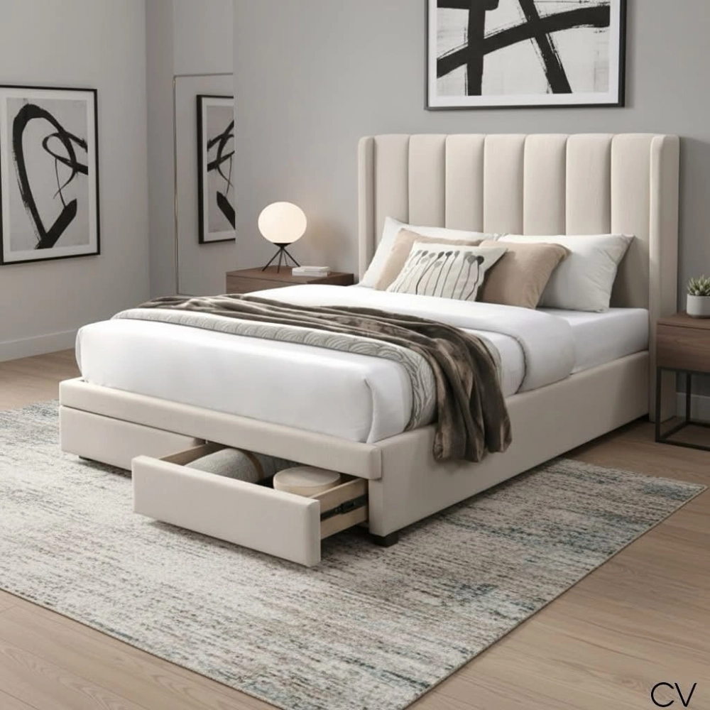 Thiết kế giường ngủ đẹp gỗ tự nhiên cao cấp