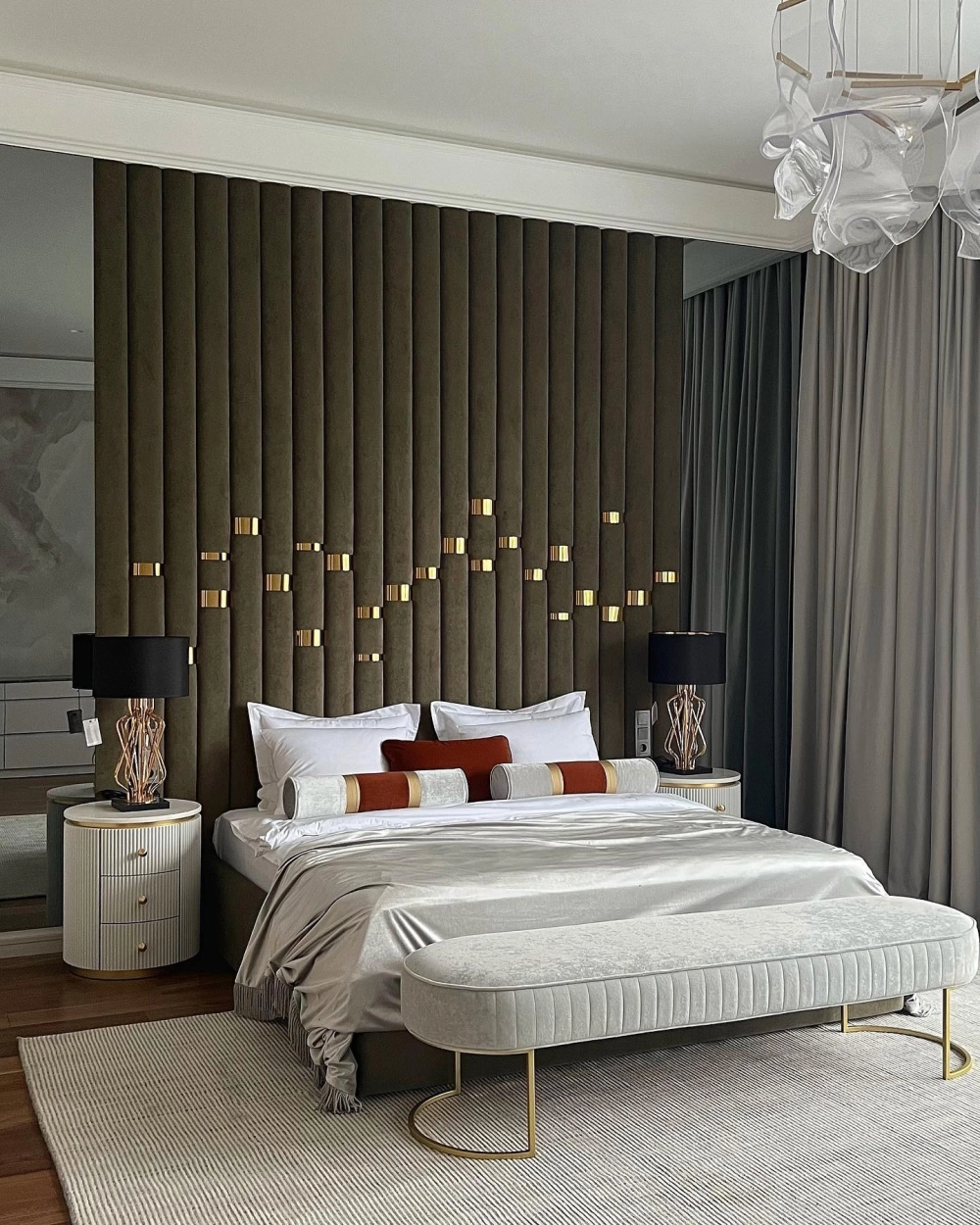 Kiểu giường ngủ đẹp 1m8x2m rộng rãi cho gia đình