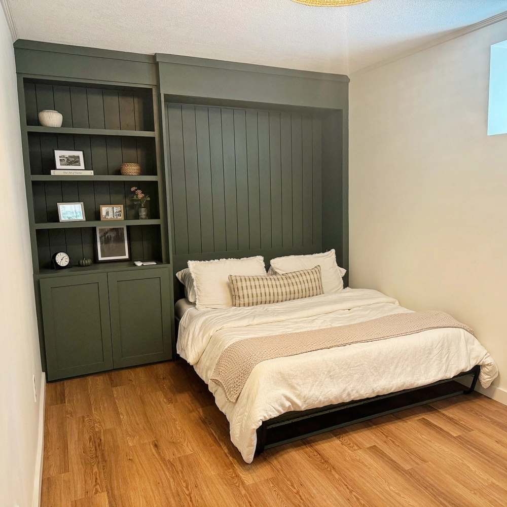 Nội thất phòng ngủ master sử dụng giường thông minh cao cấp