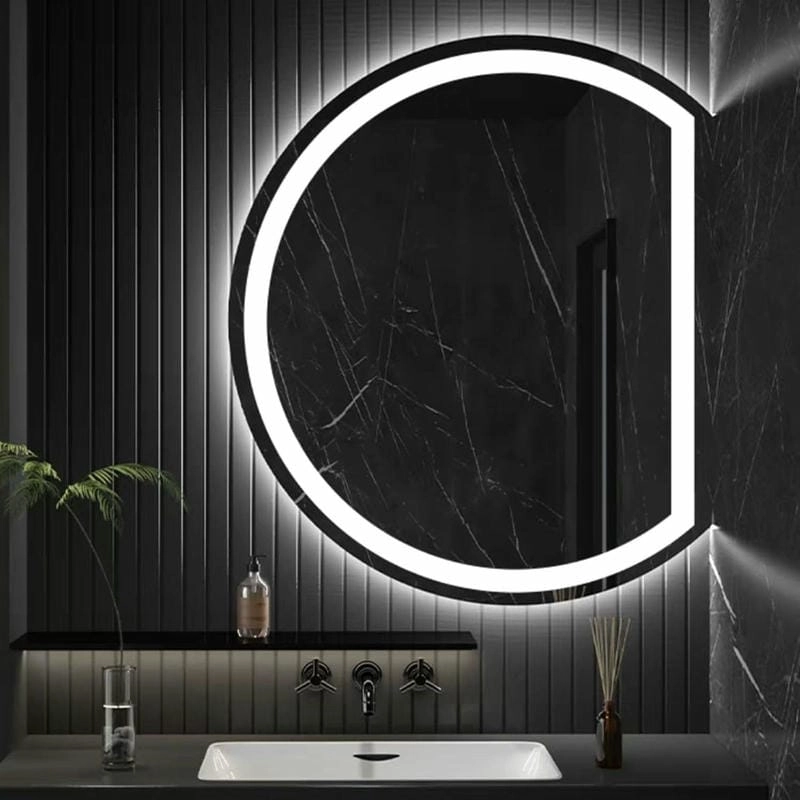 Gương gắn tường có đèn tạo ánh sáng đều