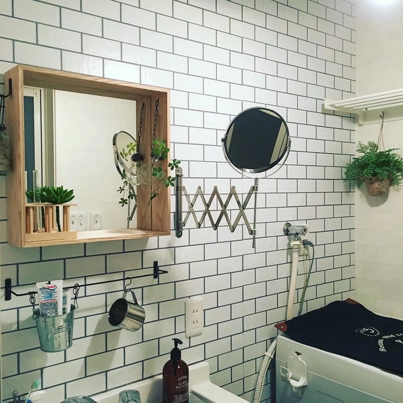 Gương nhà vệ sinh sạch đẹp hài hòa nội thất