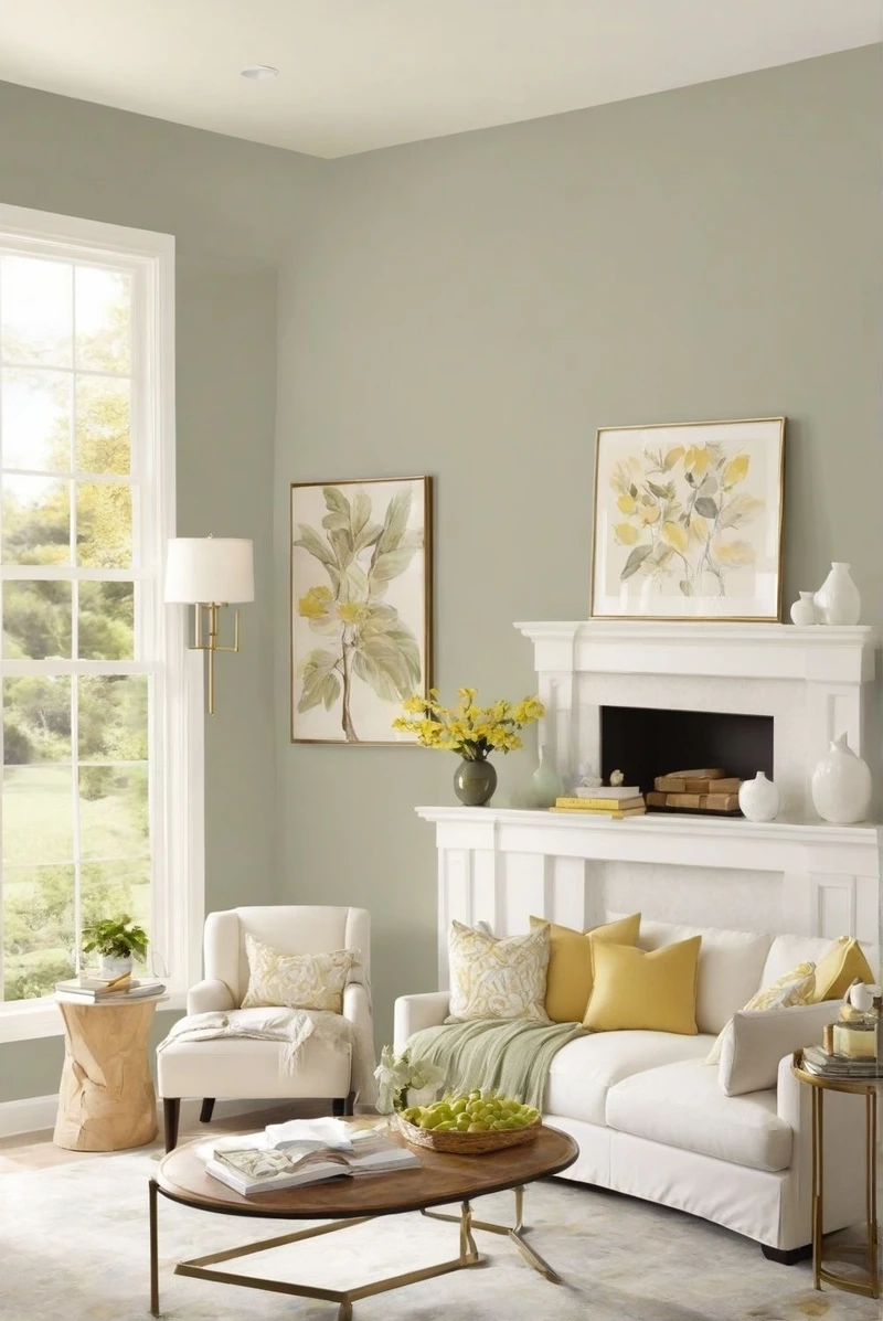 Hiện đại và tinh tế nhờ màu sơn phòng khách hiện đại