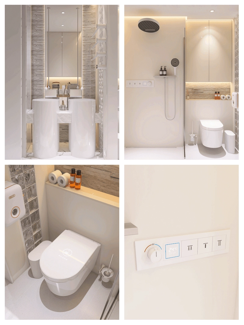 Nội thất nhà vệ sinh đồng bộ tinh tế bền đẹp