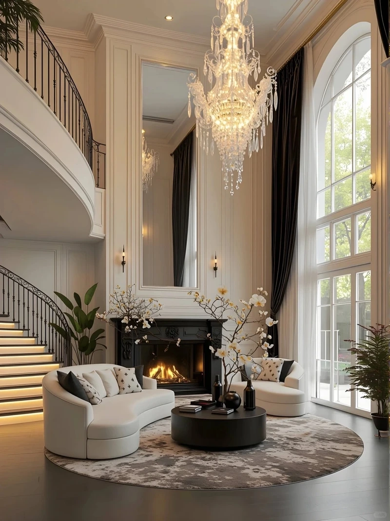 Rộng rãi và thoải mái phòng khách biệt thự rộng