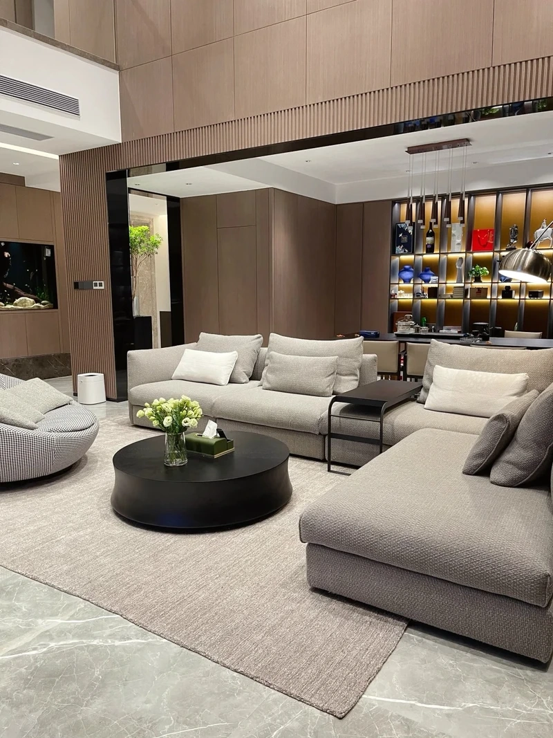 Sang trọng thượng lưu tại phòng khách biệt thự luxury