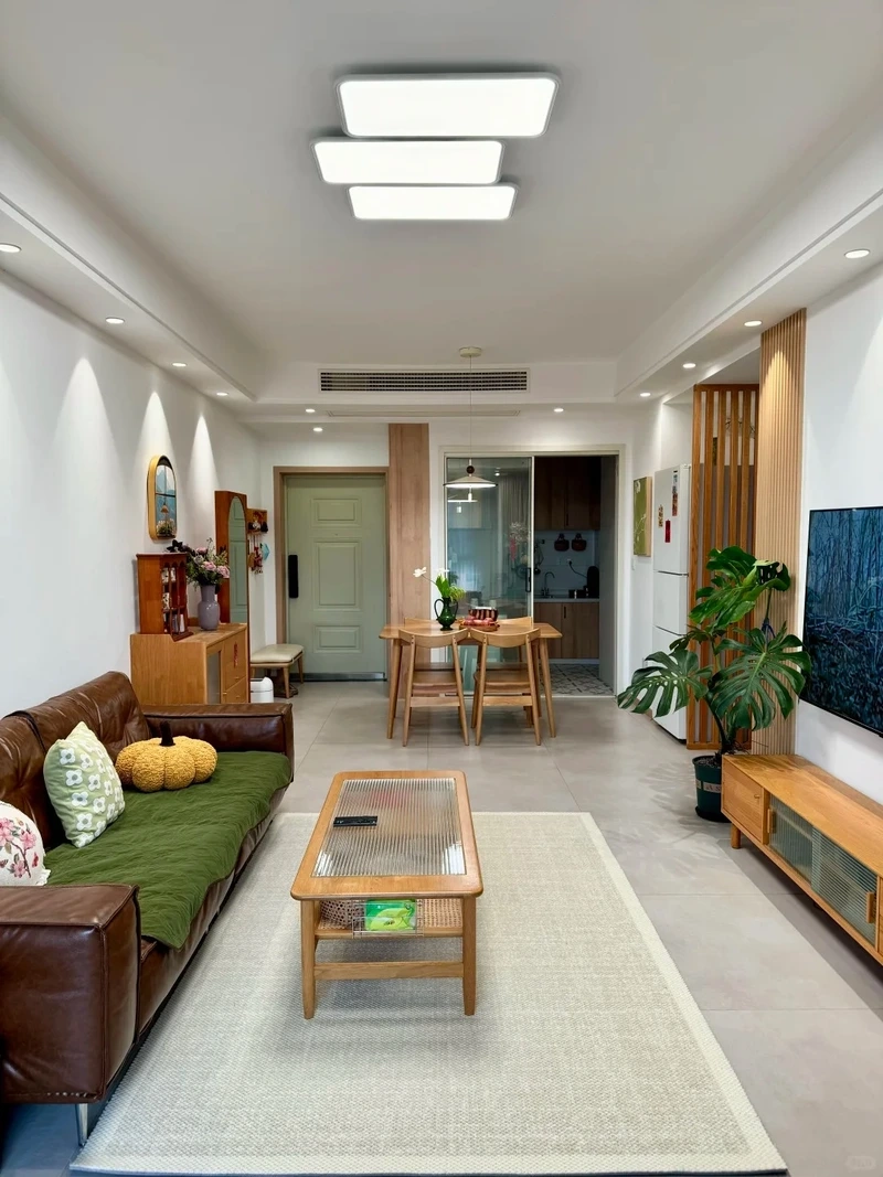 Thiết kế mở tiện lợi nhờ phòng khách hiện đại mở