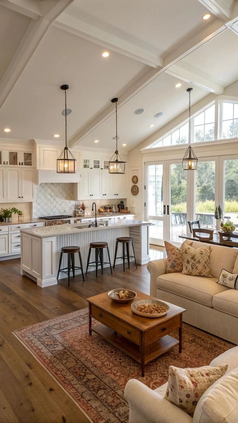 Đẹp tinh tế hoàn hảo phòng khách liền bếp đẹp tinh tế