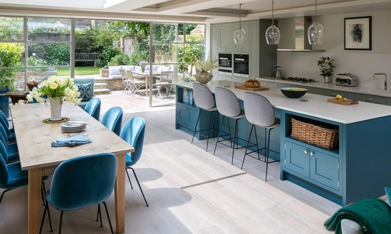 Hợp xu hướng thời thượng phòng khách liền bếp hợp xu hướng