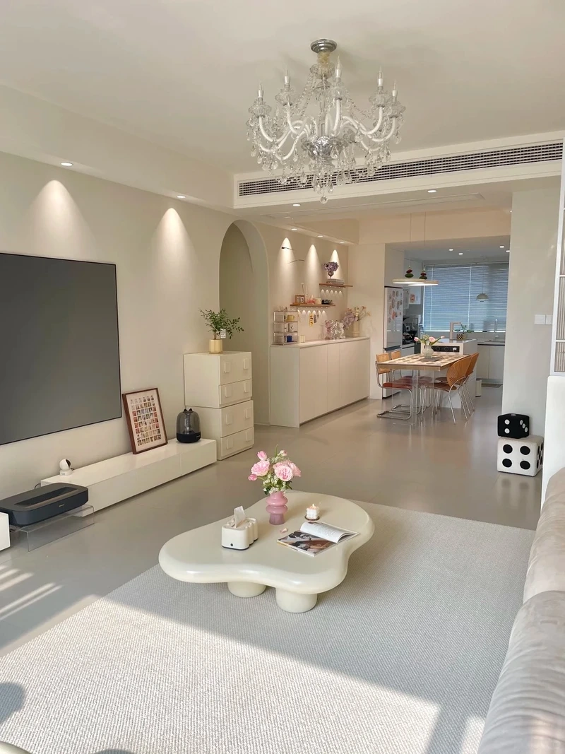 Không gian đẹp hoàn hảo phòng khách liền bếp đẹp