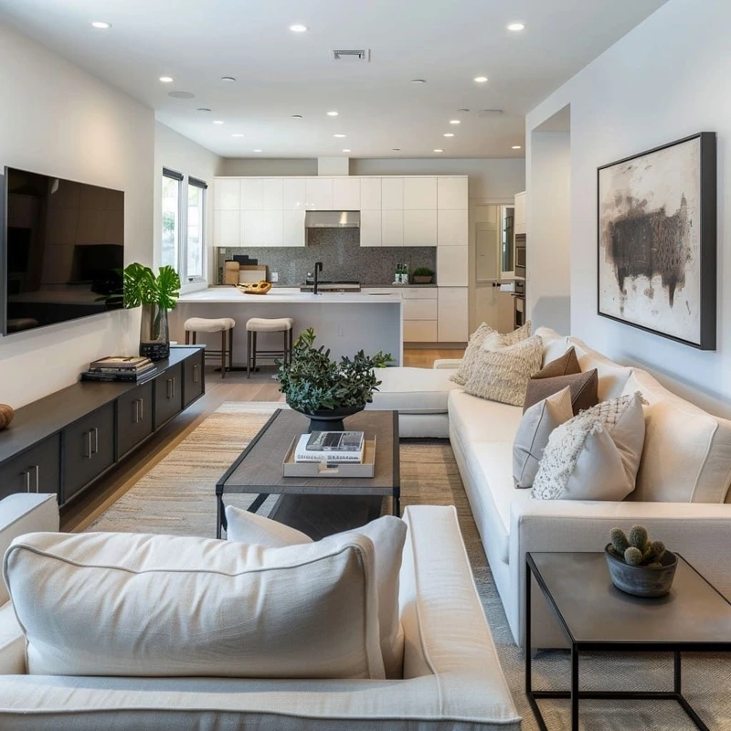 Đơn giản nhưng sang trọng phòng khách nhà ống đơn giản