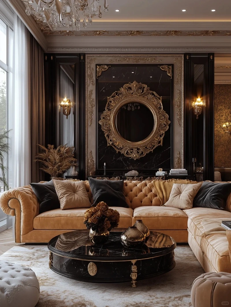 Phong cách đẳng cấp của phòng khách tân cổ điển đẹp sang