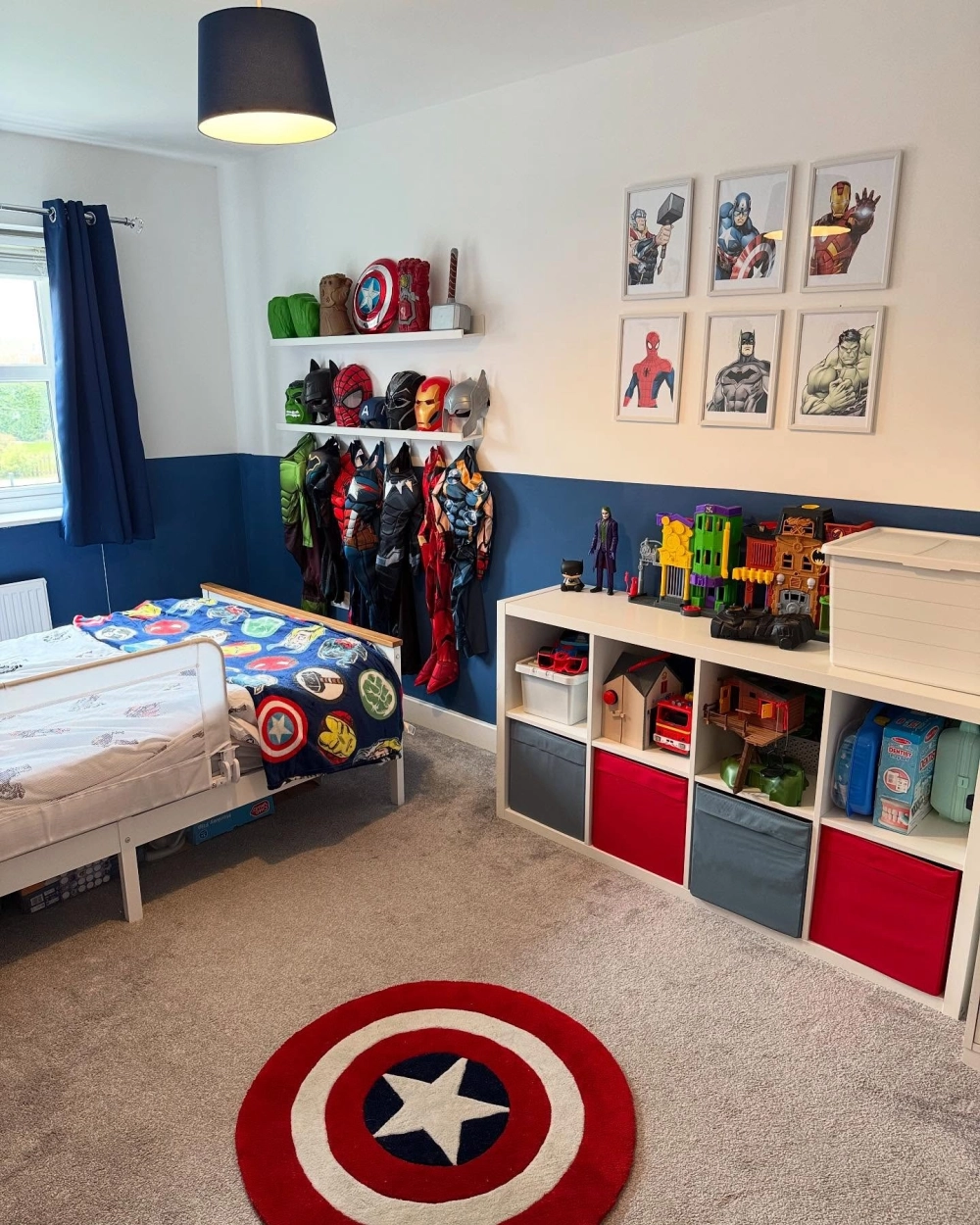 Trang trí phòng ngủ bé trai 6 tuổi với gam màu tươi sáng