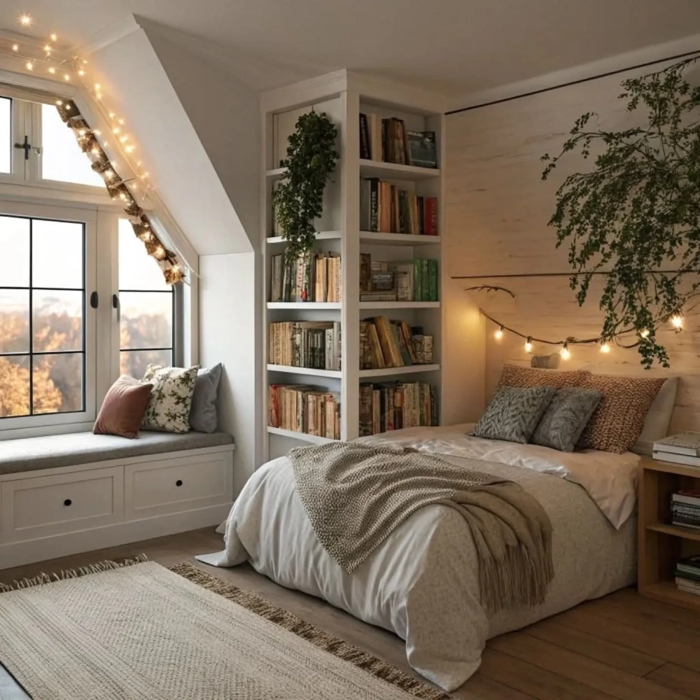 Mẫu phòng ngủ chill diện tích nhỏ 10m2 sắp xếp gọn gàng ngăn nắp