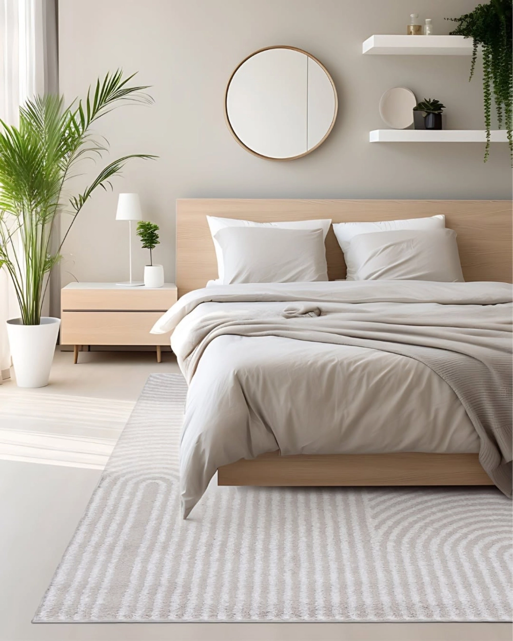 Toàn cảnh không gian phòng ngủ chill ấm cúng vào những ngày mưa