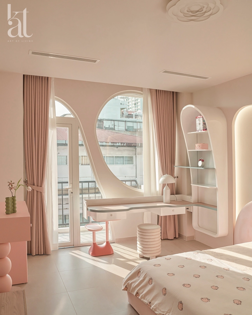 Không gian nội thất phòng ngủ đẹp với thiết kế hiện đại và sang trọng