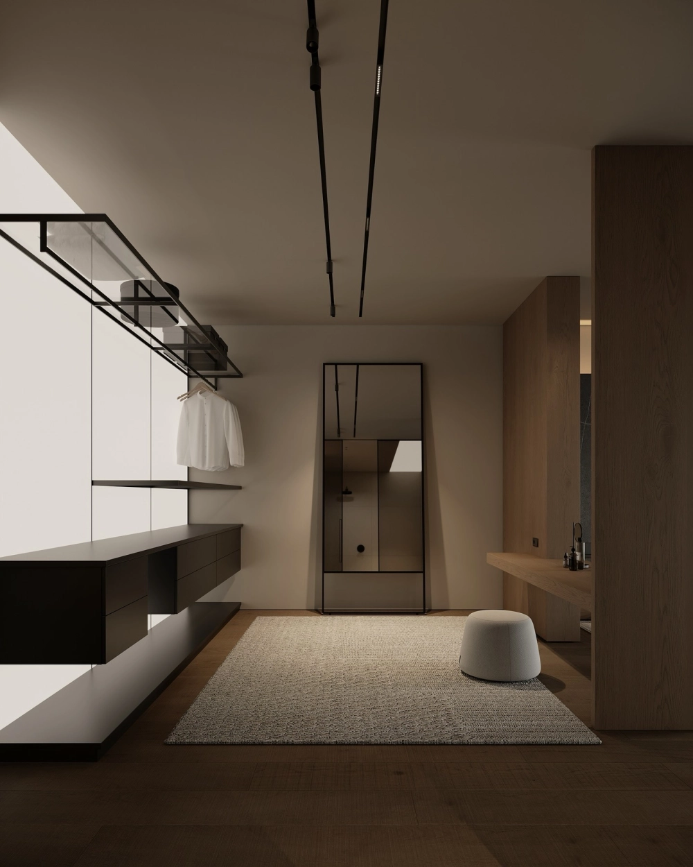 Mẫu giường ngủ master bọc da cao cấp êm ái