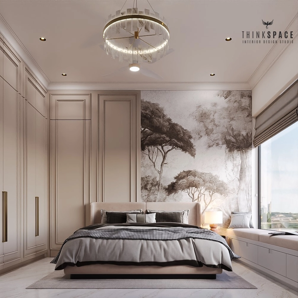 Chi tiết thảm trải sàn tân cổ điển họa tiết đối xứng cổ điển