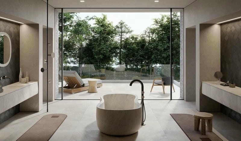 Phòng tắm master sang trọng đầy cảm xúc