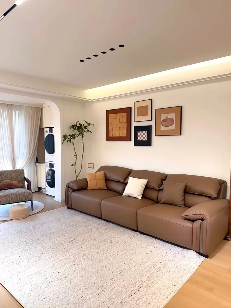 Phù hợp diện tích nhỏ với sofa da cho chung cư