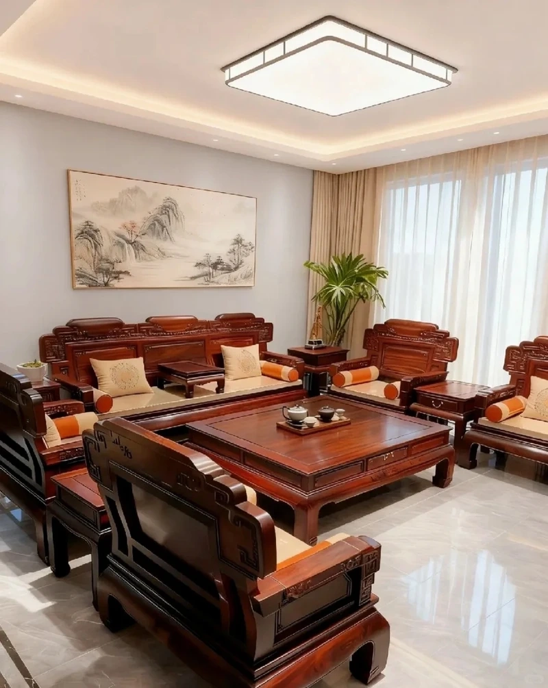 Bền bỉ và ấn tượng với sofa gỗ nguyên khối