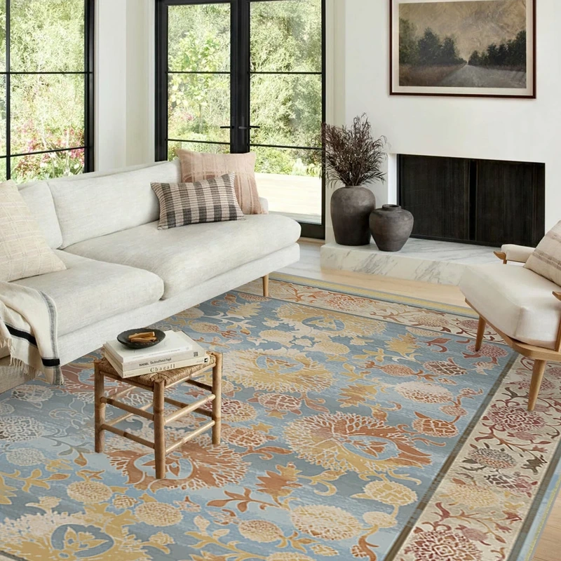 Phù hợp không gian rộng cùng thảm phòng khách kích thước lớn