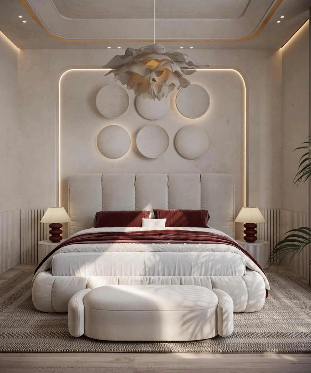 Mẫu thảm lông loang màu pastel nhẹ nhàng cho phòng nữ