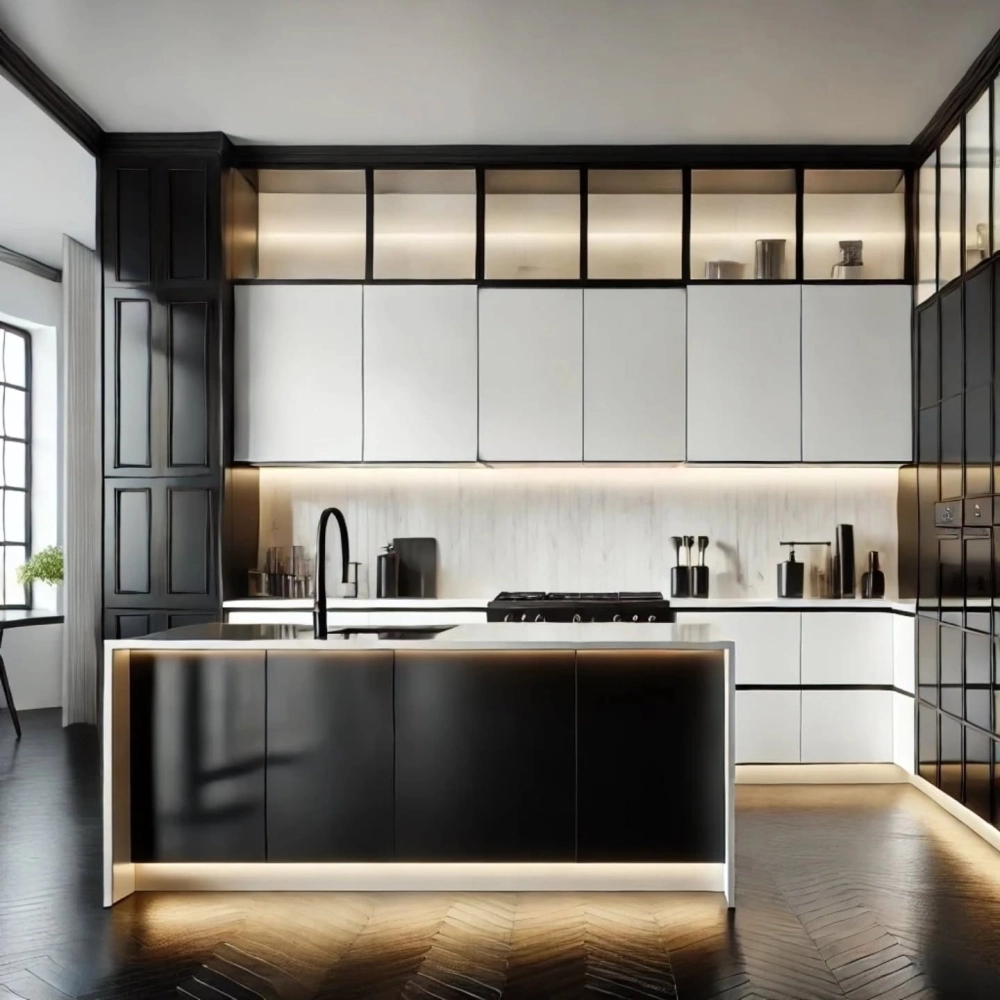 Không gian thiết kế bếp hiện đại cho nhà nhỏ giúp tối ưu diện tích sử dụng