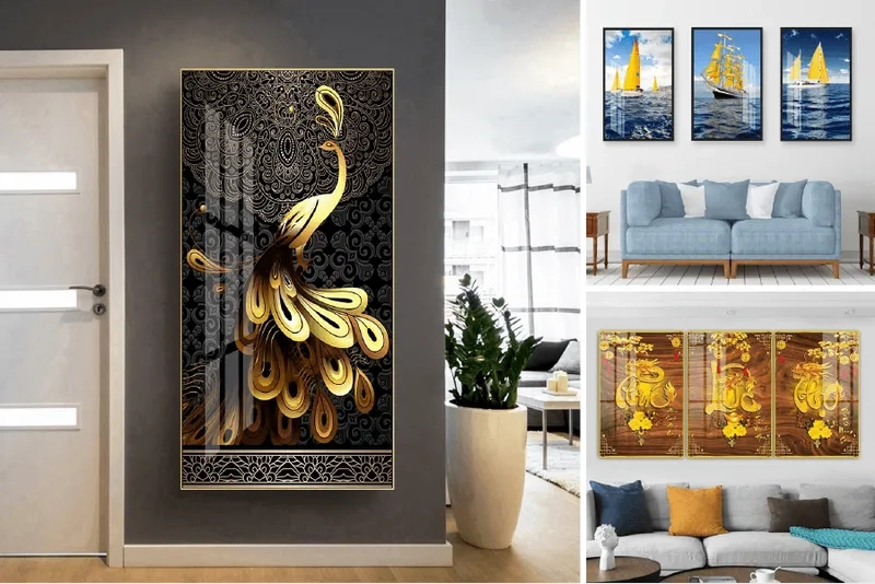 Trưng bày ấn tượng với ảnh tranh tráng gương trưng bày