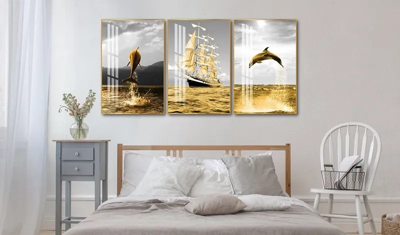 Decor nhà đẹp với ảnh tranh tráng gương decor