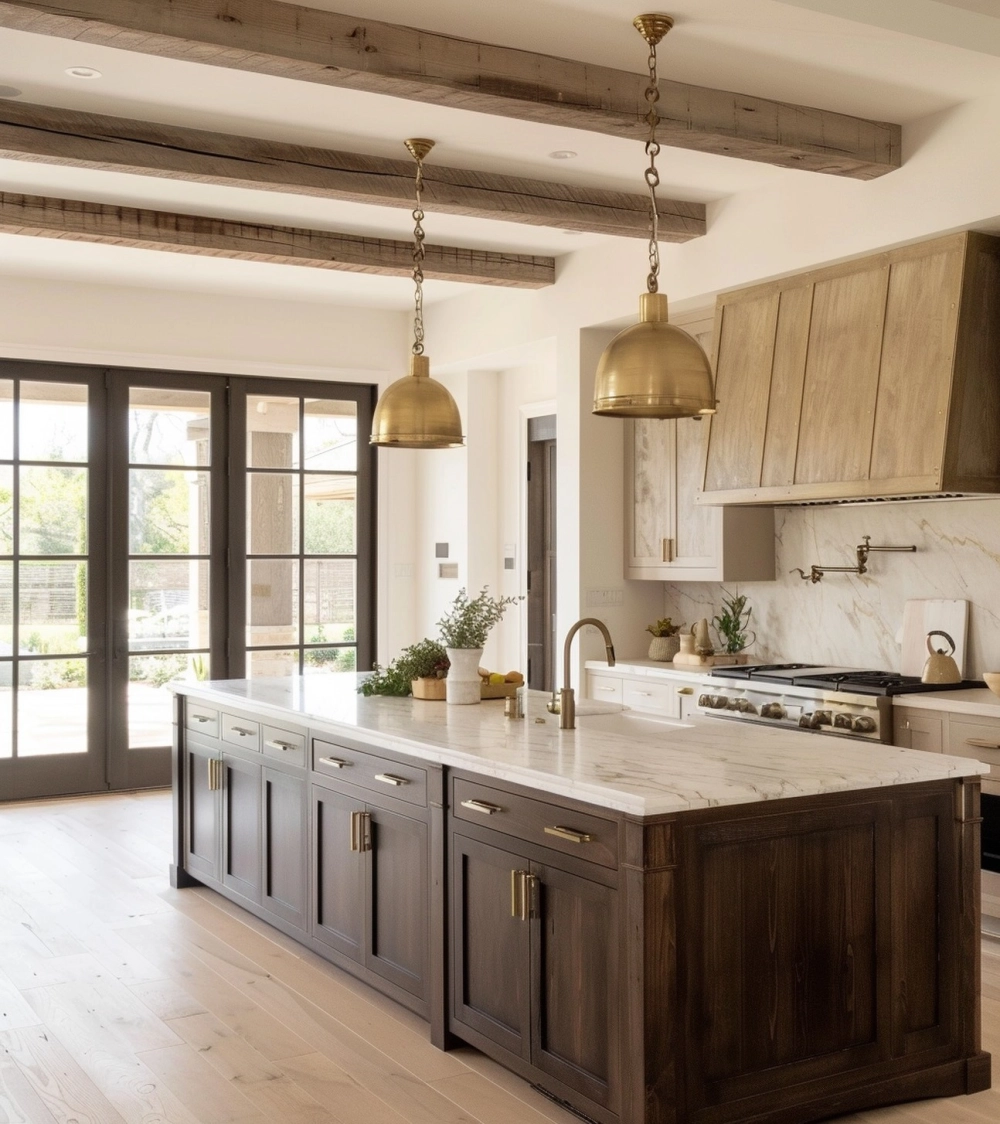 Mẫu tủ bếp đẹp hiện đại với thiết kế kịch trần tối ưu không gian