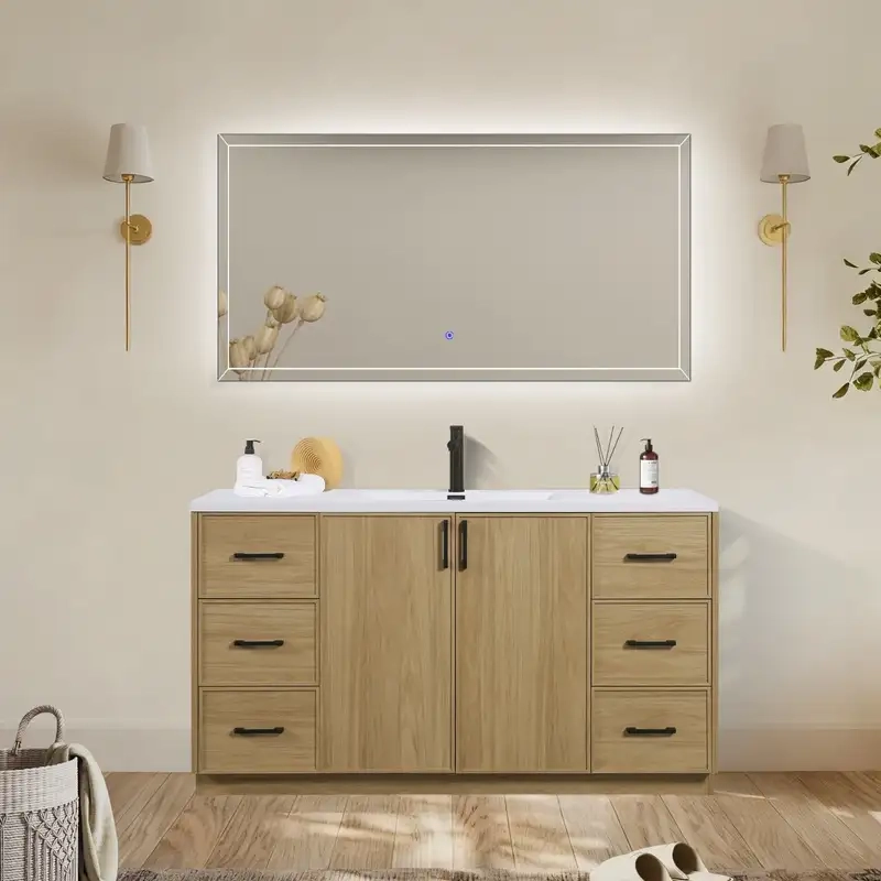 Tủ lavabo sang trọng giúp phòng tắm thêm đẳng cấp