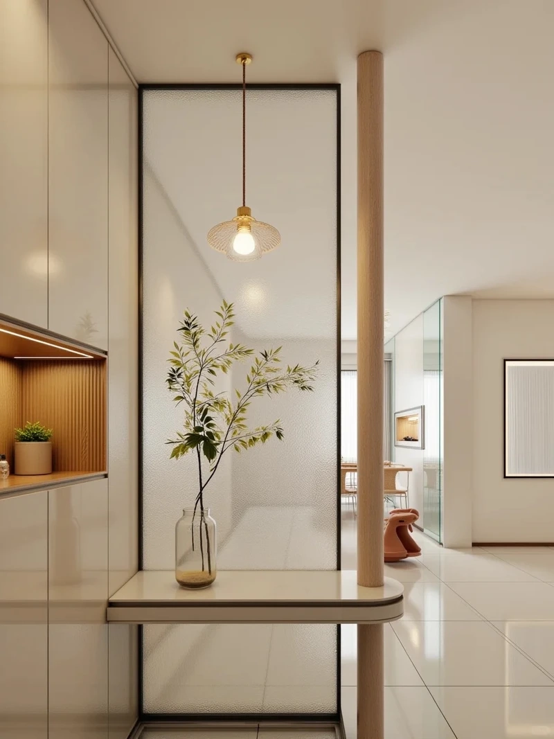 Thiết kế thông minh với vách ngăn phòng khách nhà phố