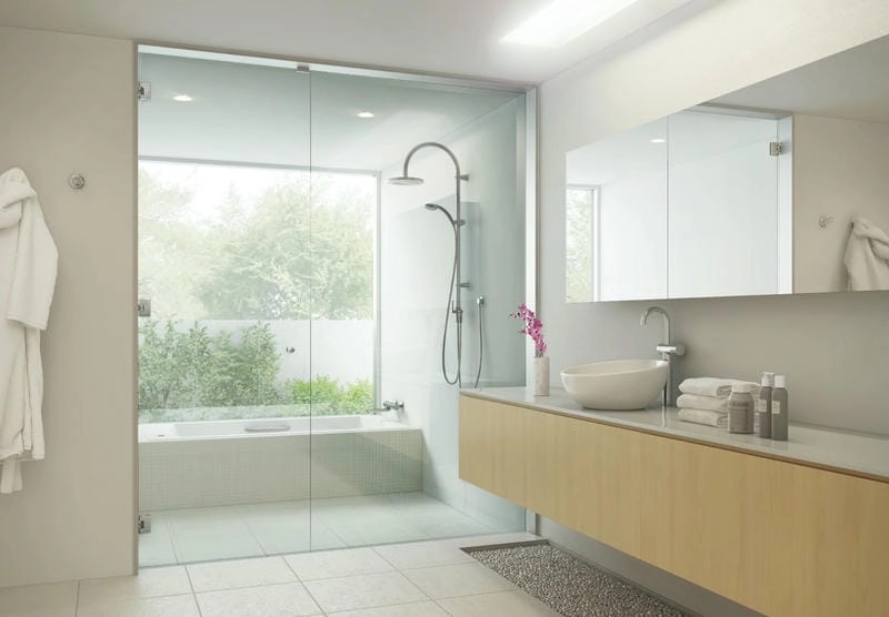 Vách tắm kính cho gia đình tiện nghi dễ sử dụng