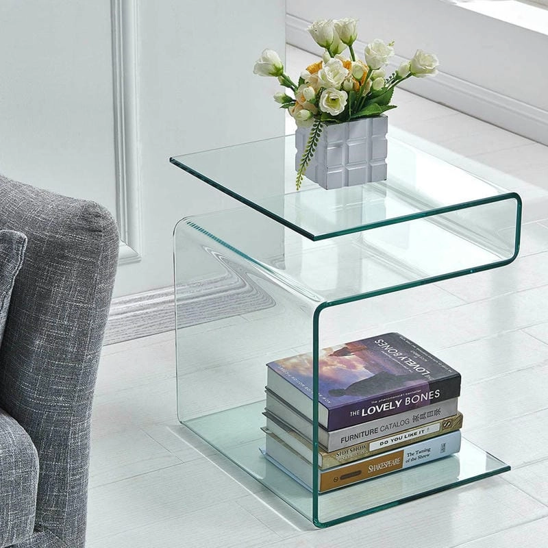 Bàn trà mặt kính phổ thông dễ mua dễ dùng