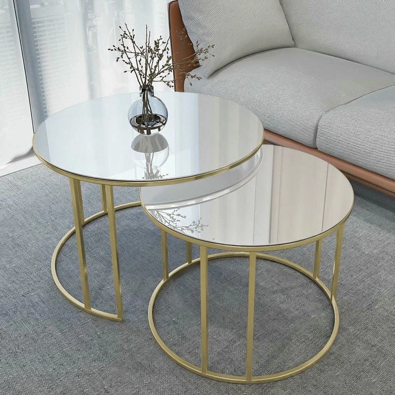 Bàn trà mặt kính bền đẹp dễ lau chùi sử dụng