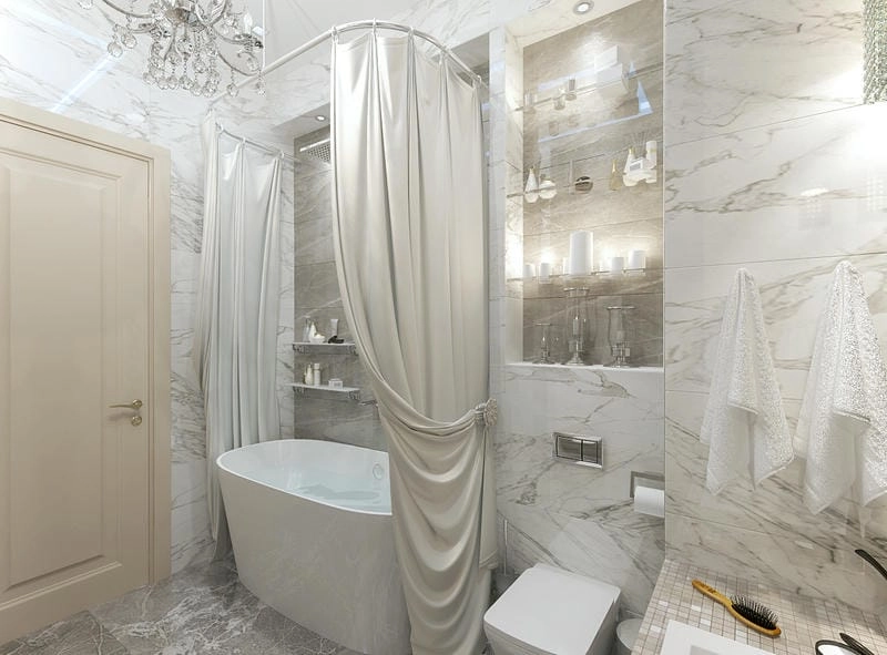 Nhà vệ sinh tân cổ điển cao cấp thể hiện đẳng cấp gia chủ