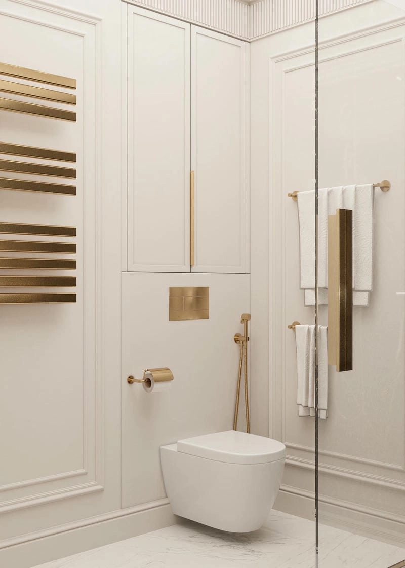 Nhà vệ sinh tân cổ điển hiện đại tiện nghi và tinh xảo