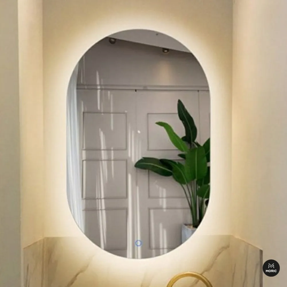 Phôi gương led cảm ứng nhà tắm tráng bạc 8 lớp cao cấp