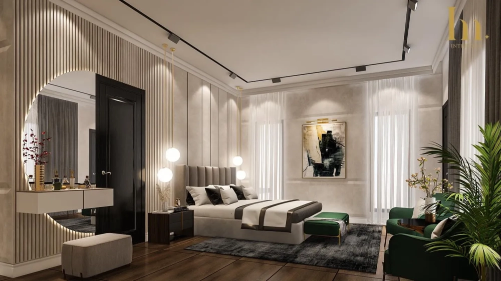Nội thất phòng ngủ master phong cách tối giản tối ưu diện tích
