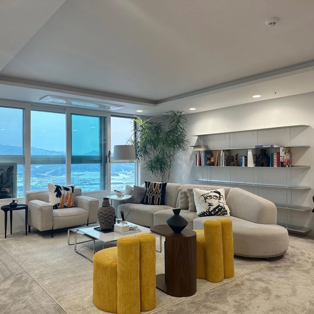 Thảm trải sàn lông xù mềm mại cho phòng ngủ ấm cúng