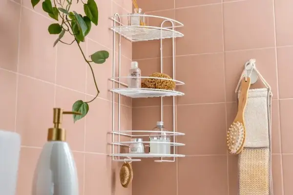 Chiêm ngưỡng kệ góc nhà tắm đẹp cho phòng tắm hiện đại