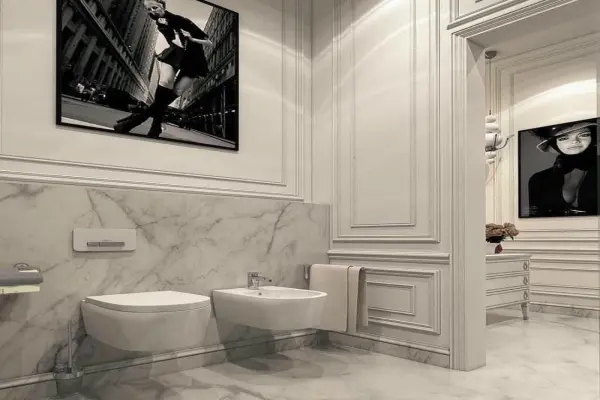 84+ Nhà vệ sinh tân cổ điển đẹp tinh tế chuẩn gu thượng lưu